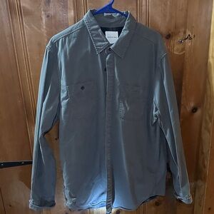 American Eagle Outfitters Men's Dark Gray Shirt Jacket